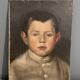 Painting XIXth, portrait of a young boy