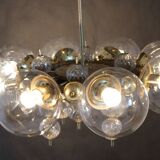 1970s Large Chandelier in Brass Finish by Kamenicky Senov ,up to 10 items