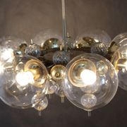 1970s Large Chandelier in Brass Finish by Kamenicky Senov ,up to 10 items