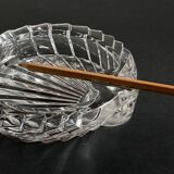 Vintage crystal shell ashtray