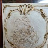 Decorative panel with stucco angels