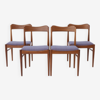4 Vintage Dining Chairs 1960s Danish