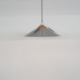 Silver and copper colored pendant light, 1970's