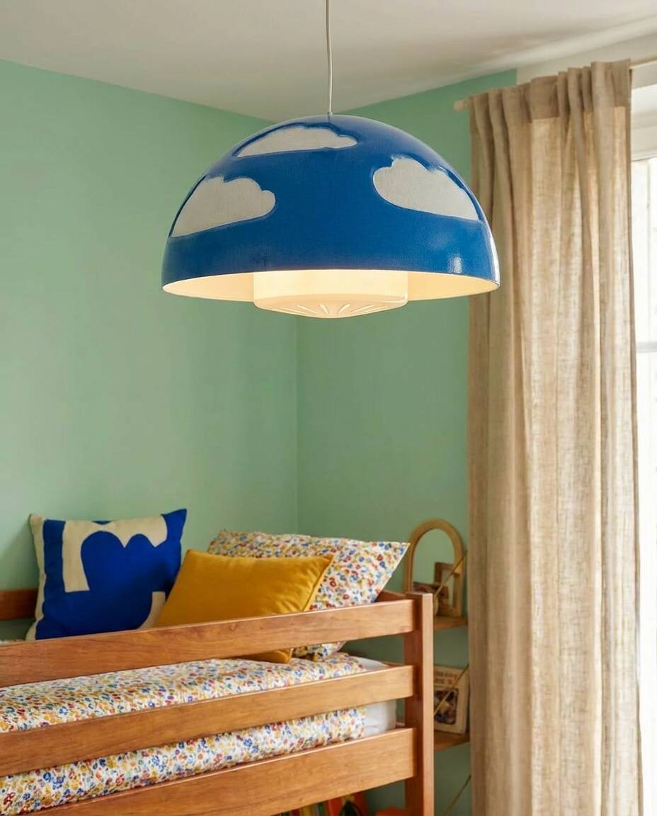 Vintage cloud pendant lamp - IKEA Skojig