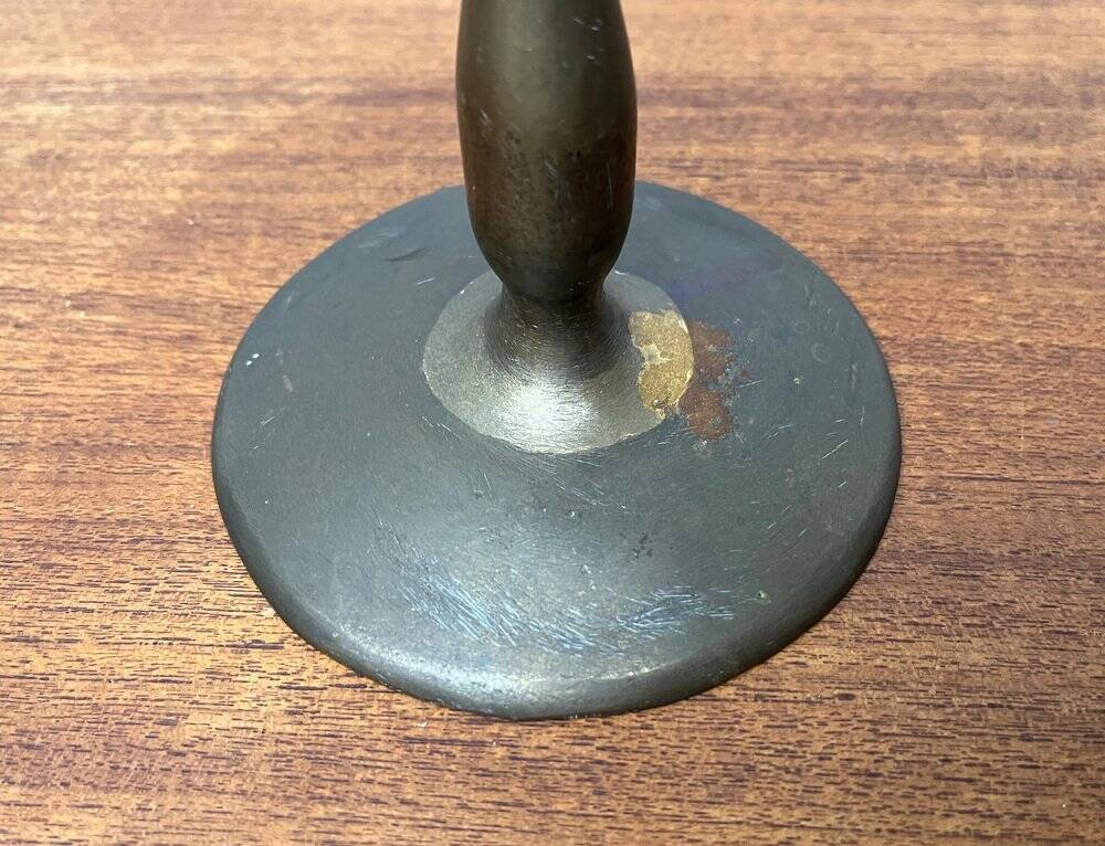 Porte-bougies en métal du milieu du siècle, années 1960, lot de 2