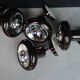 Set of 4 wall lamps Raak year 70