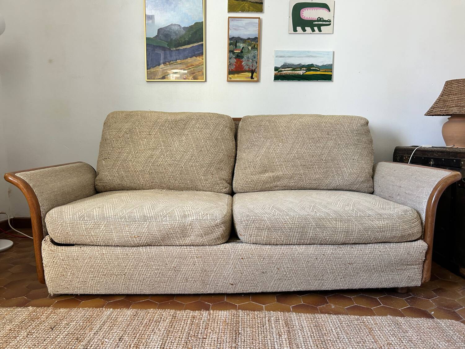 Burov vintage sofa, France