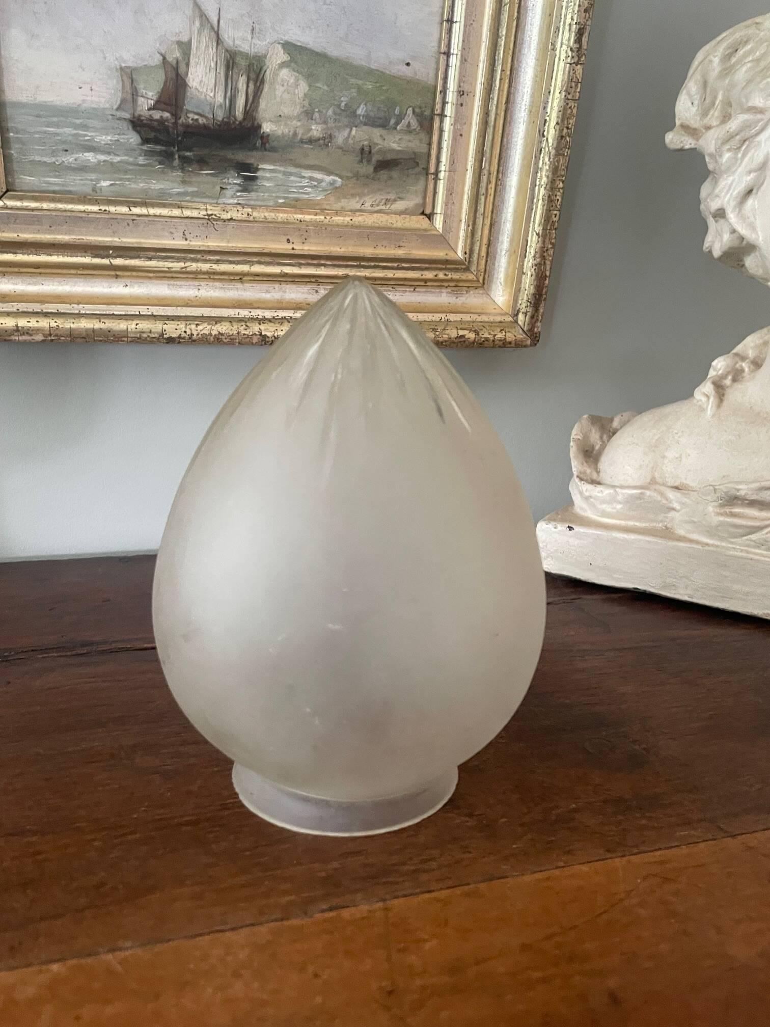 cut glass art deco globe