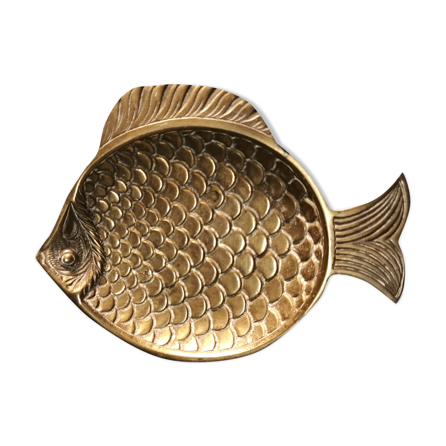 Brass fish trinket bowl 1950