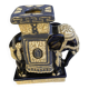 Vintage cobalt blue glazed ceramic elephant stool