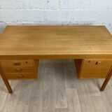 Vintage scandinavian oak office, 60s