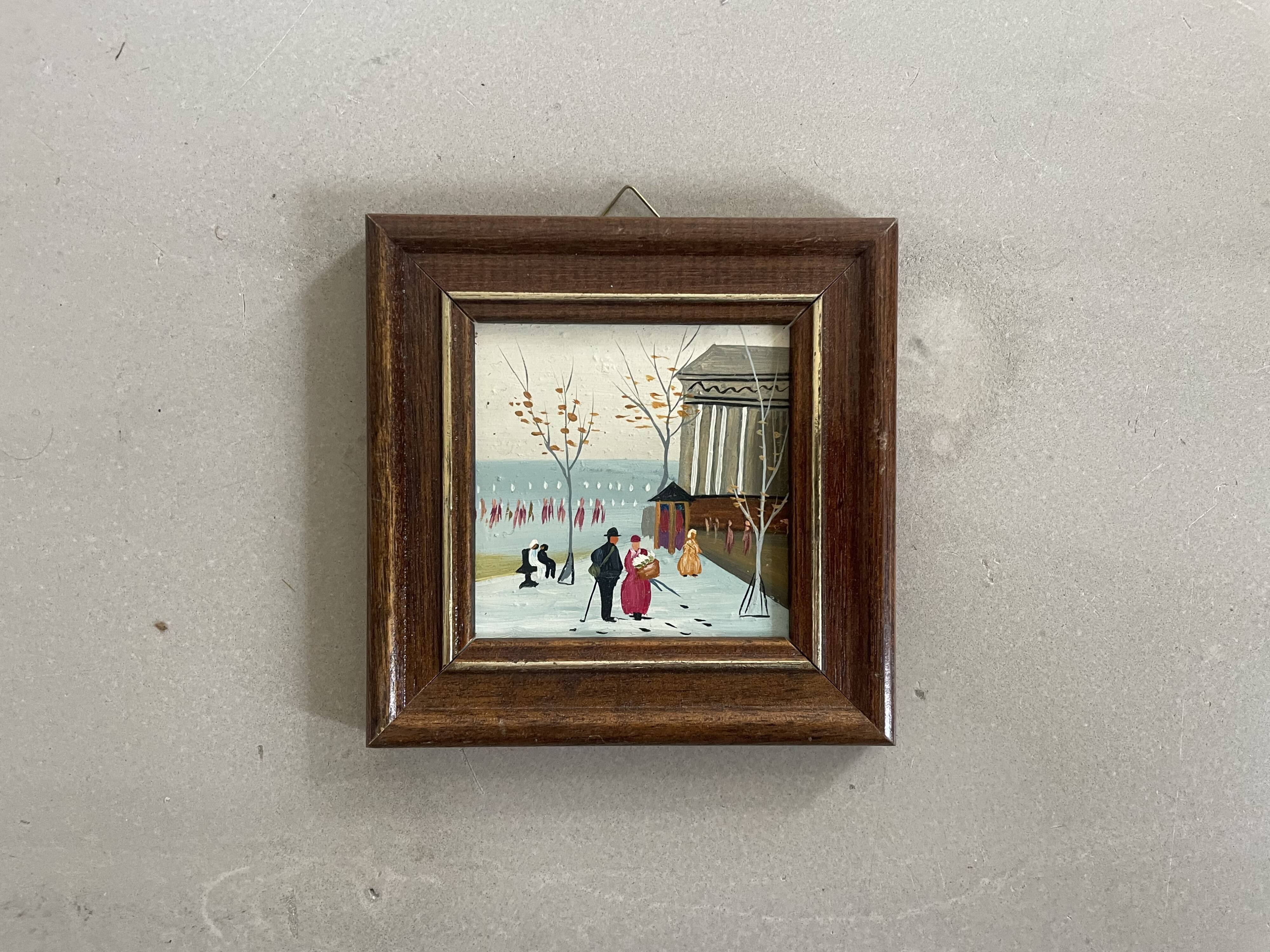 Oil on miniature panel