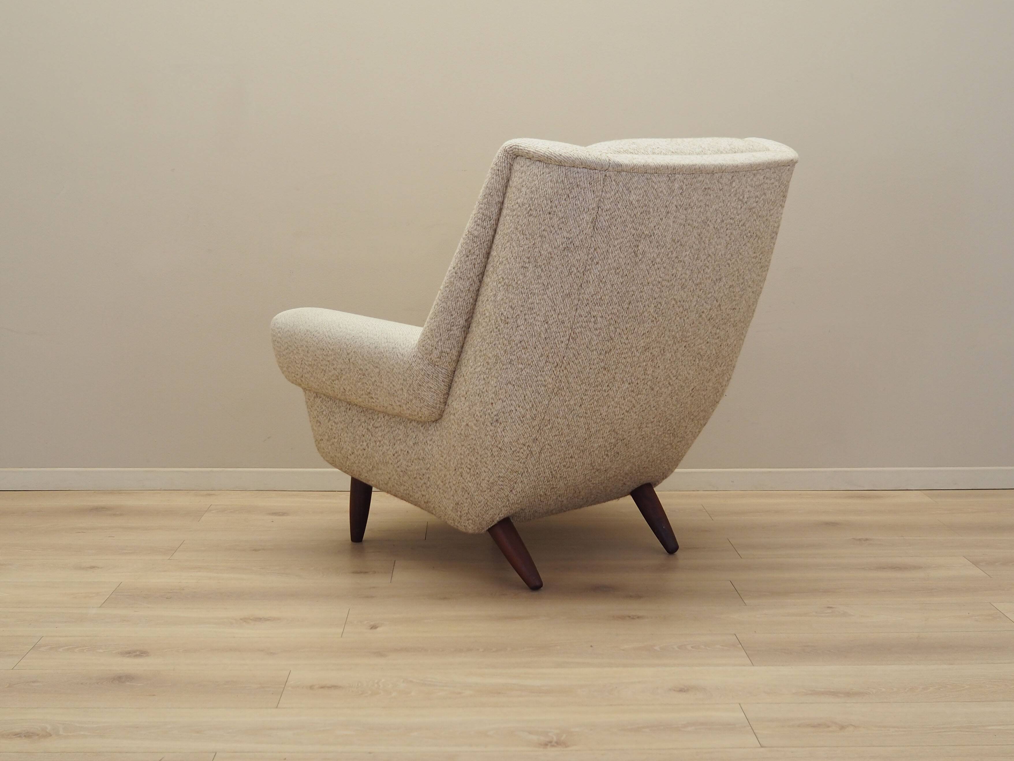 Beige armchair, Danish design, 1970s, production: Denmark
