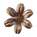 Old silver table ashtray