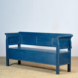 Antique pine drop-top bench, 1900s