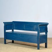 Antique pine drop-top bench, 1900s