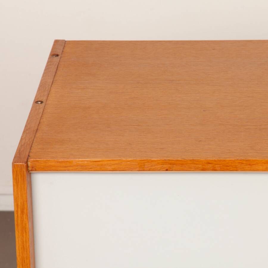 Vintage oak chest of drawers by Jiri Jiroutek, model U-452, 1960s