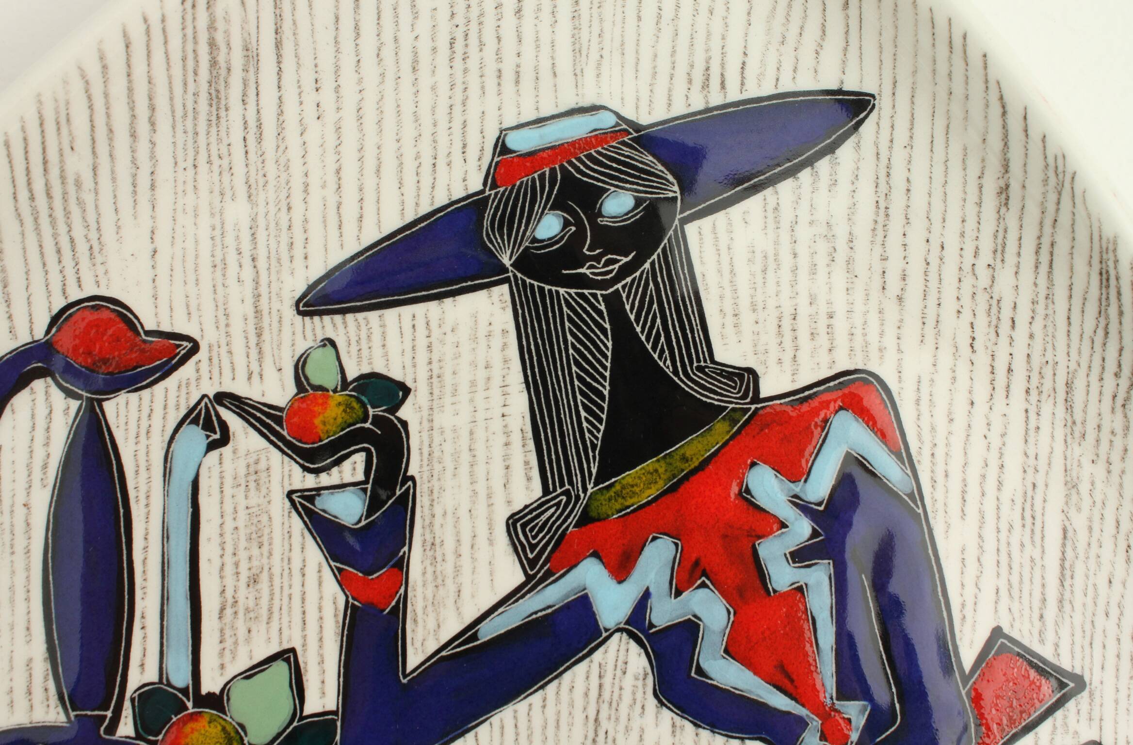 Plat italien de forme libre par Sesto di Fiamma, 1950's