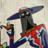 Plat italien de forme libre par Sesto di Fiamma, 1950's