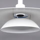 Suspension montante et descendante en métal blanc design danois, années 1980