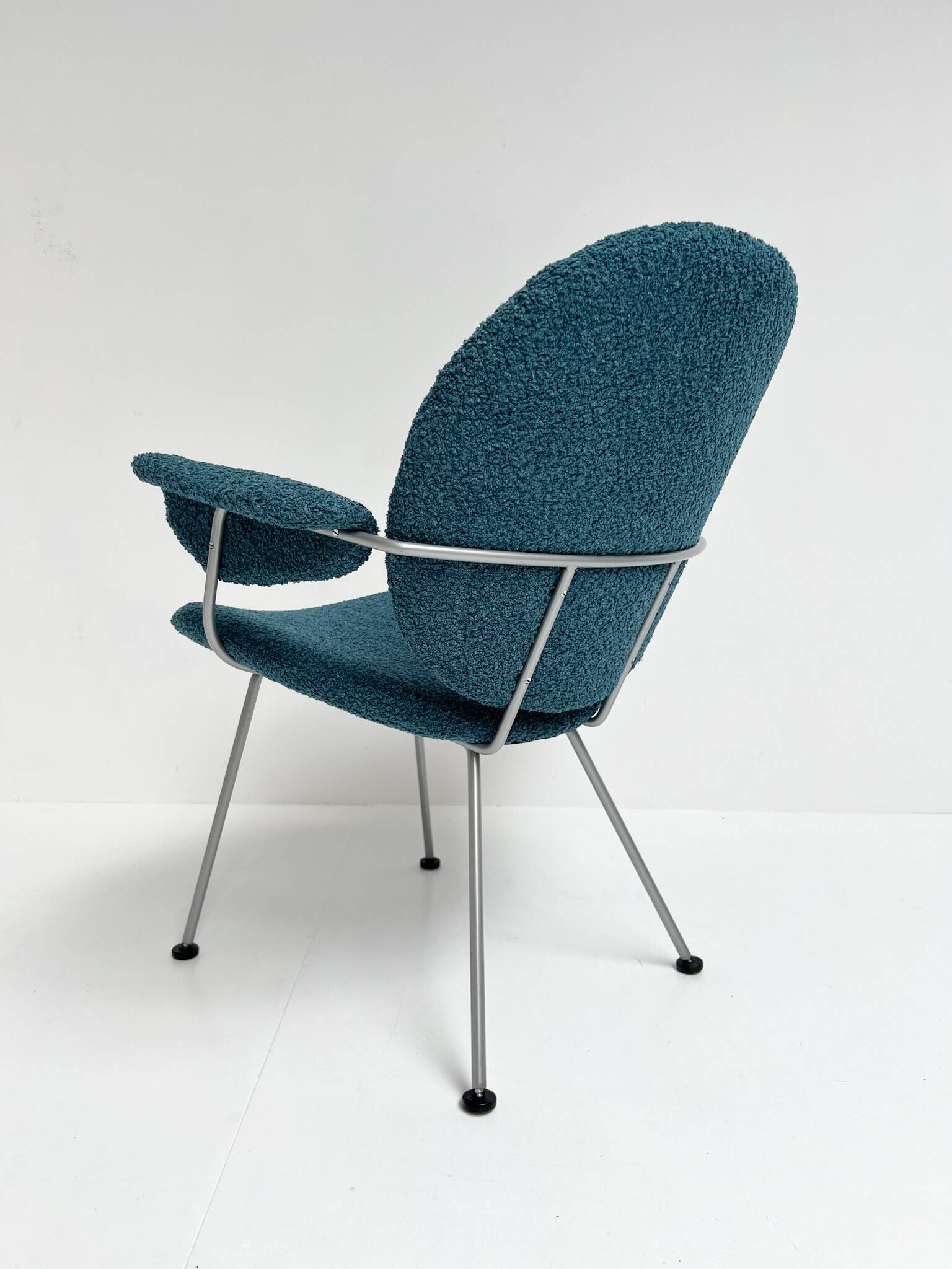 Reupholstered Trienale armchair by Willem Gispen for Kembo Rhenen