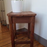 Wooden stool with chest