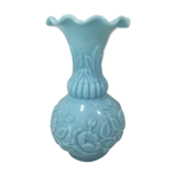 Blue opaline vase