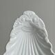 White ceramic shell bowl