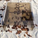 Smoked glass coffee table by Galloti and Radice Italy, 1970s