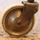 Desserte roulante vintage en laiton et teck – années 50