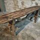 Vintage French Pine Bench – 1960s Seat or Side Table