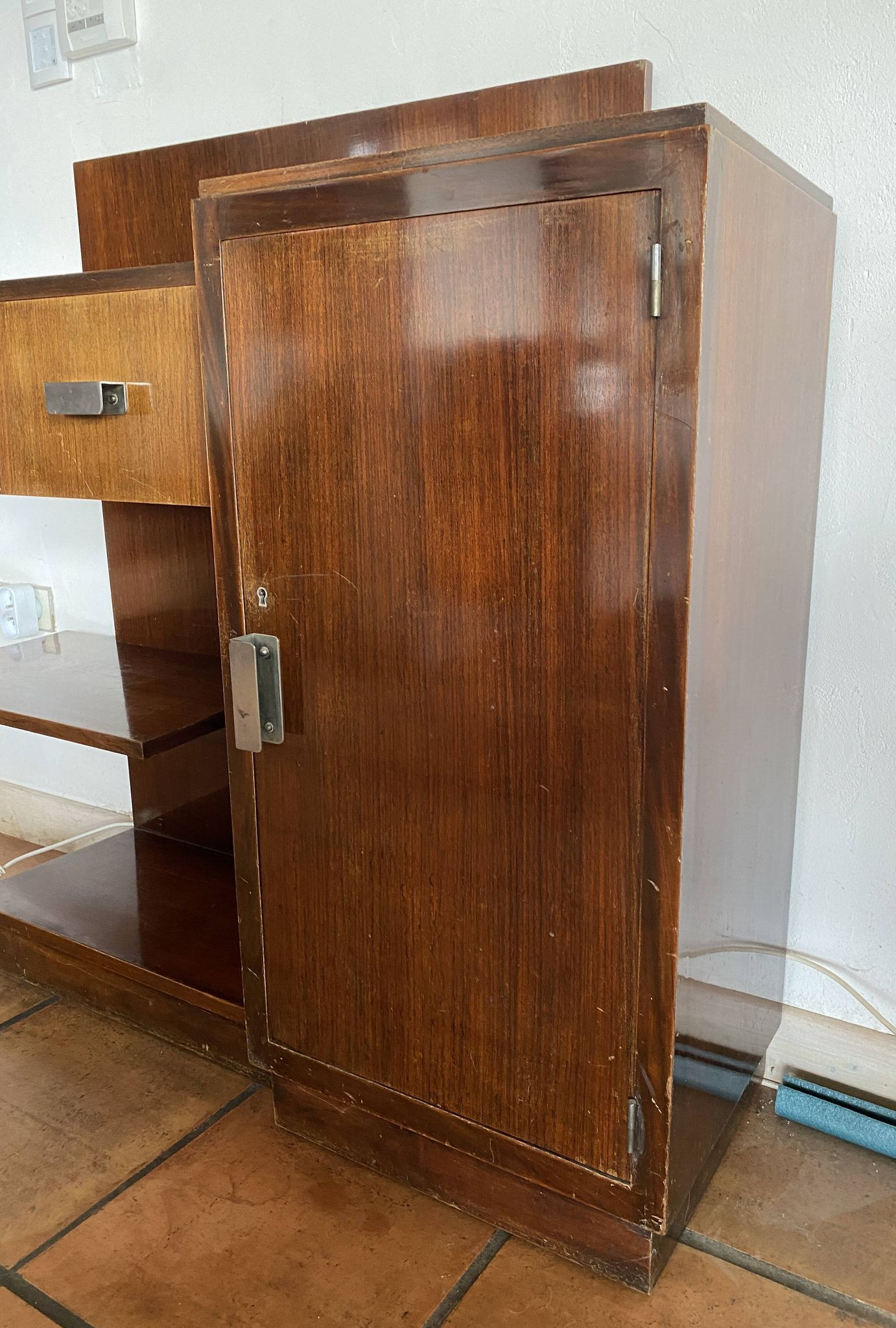 Petit meuble art deco acajou