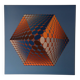 ​Planche Victor Vasarely – "Structure Universelle de l'Hexagone" – Op