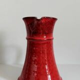 Handcrafted glazed terracotta pitcher