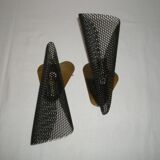 Pair of conical wall lights from the 50s