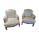 Lot de 2 bergères style Louis XV