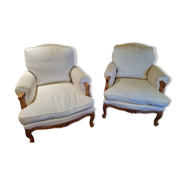 Set of 2 Louis XV style shepherdesses