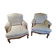 Lot de 2 bergères style Louis XV