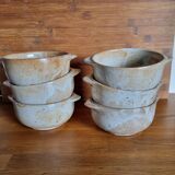 Set of 6 stoneware bowls