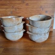 Set of 6 stoneware bowls