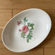 Plat faïence Salins - Rose de Redouté
