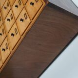 Dutch Beech Industrial Apothecary / Workshop Cabinet, circa 1950s