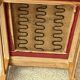 Set of 5 vintage chairs - Beech wood - Faux leather - 1950s