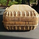 Wicker suitcase