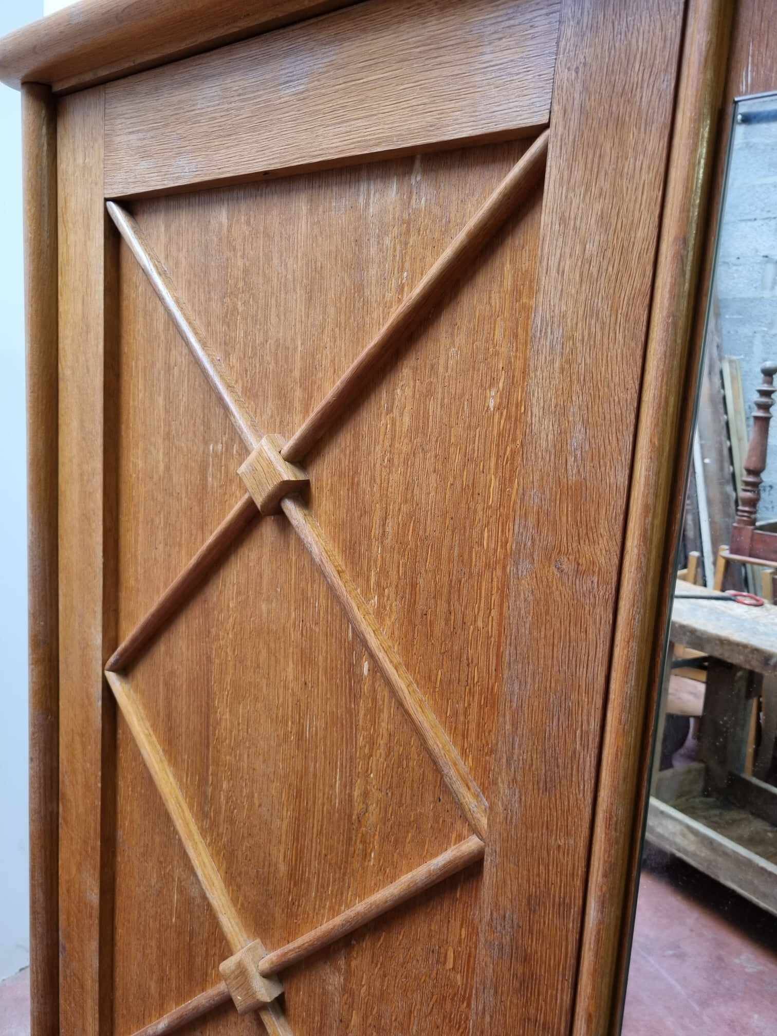 Cross-braced wardrobe