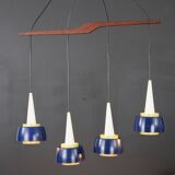 Very rare chandelier by Danish Voss Belysning  - Denmark 1950s
