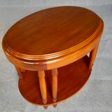 Table basse ovale d'époque art déco