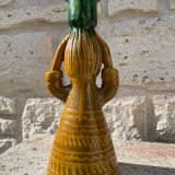 Picasso terracotta candle holder