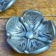Mini lotus ashtrays in silver-plated metal