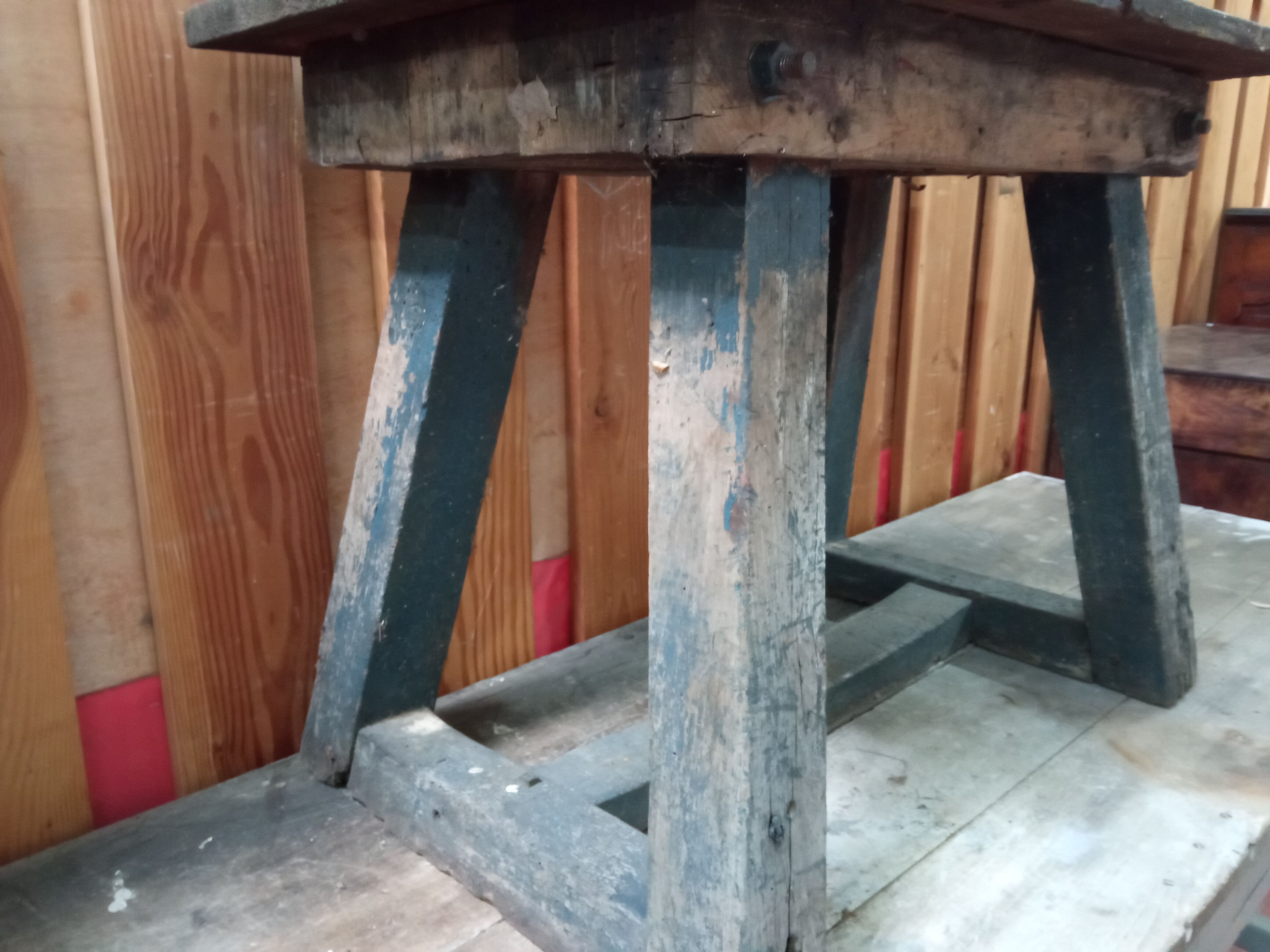 Small wooden workbench